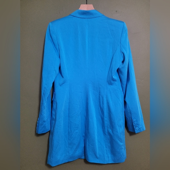 7 For All Mankind Bright Blue Double-Breasted Blazer – Size M - Picture 3 of 3